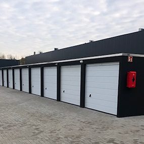 Opslagplein Houten opslagruimte